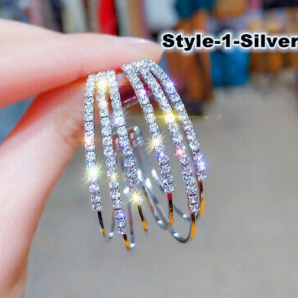 NEW 925 Sterling Silver Gorgeous Hoop Earrings - Picture 3 of 4